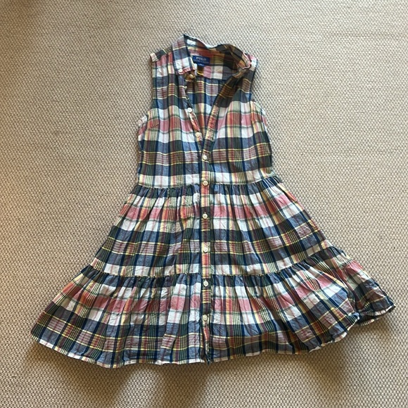 Polo Ralph Lauren Multicolor Plaid Shirt Dress - size 10 - Picture 7 of 7